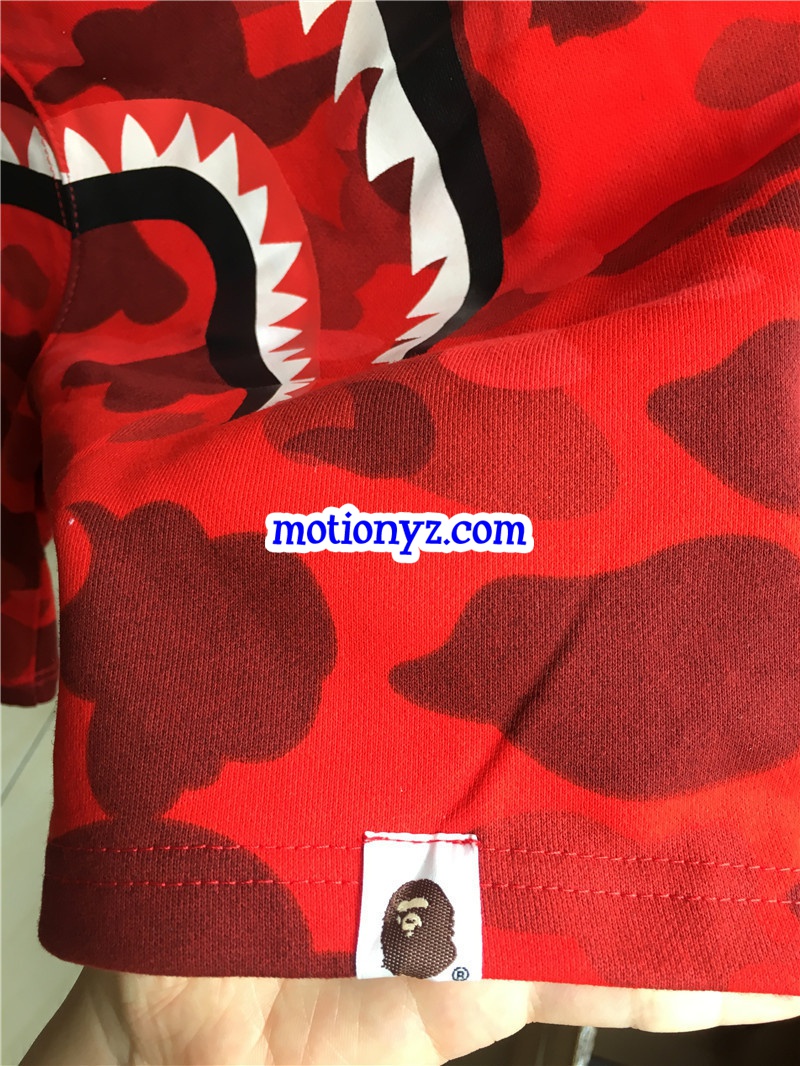 Red Bape Camo Shorts